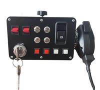 Benshuuk Simulator American Truck Button Box For G27/G29/G920/G923 With Mic PTT Microphone;PC 16 Customizable Button Central Control Box ATS/ETS2 for MOZA R3/R5/R9/R12 Base