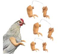 BeNsil 3 Pairs of Chicken Toys Include Strong Muscle Arms That Can be Worn on Chickens,Chicken Toys,Chicken Decorations,Chicken Forelimb Decorations,Funny pet Props