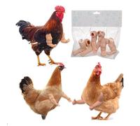 BeNsil 3 Pairs of Chicken Toys Include Strong Muscle Arms That Can be Worn on Chickens,Chicken Toys,Chicken Decorations,Chicken Forelimb Decorations,Funny pet Props