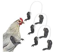 BeNsil 3 Pairs of Chicken Toys Include Strong Muscle Arms That Can be Worn on Chickens,Chicken Toys,Chicken Decorations,Chicken Forelimb Decorations,Funny pet Props
