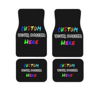 BeNsil Custom Car Floor Mats Set of 4 Personalized Add Your Name, Photo, Logo and Text. Custom car floor mats with universal fit design. Custom car floor mats