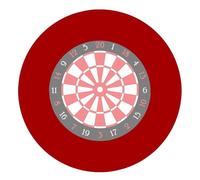 BeNsil Dartboard Surround Wall Protector - Red Eva Splicing Dartboard Backboard Surround, High Density Dart Board Surround Ring Stable Border, Wall Protection for 18-Inch Dartboard, UTV329LNEUMA5RQ9RE