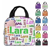BeNsil Personalised Lunch Box Bag for Kids Adults - Custom Lunch Bag - for Kids Boys Girls Women Men to School Work Personalized Insulated Lunch Bag - with Adjustable Shoulder Straps and Pocket