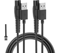 BENSN 2PCS 5V Charger Cord Compatible with Philips One blade QP2824/ QP2724/ QP2734/ QP2834/ S7887/ S3145/ S3241/ MG7930/ MG7962/ MG5952/ MG7950 Electric Trimmer and Shaver USB A Charging Shaver Cabl