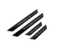 BENSOI 4Pcs Stainless Steel Car Door Sill Scuff Plate Guard Sills for Tesla Model Y 2020-2023, Automotive Door Entry Guard Protector Trim