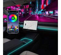 BENSOI Car Center Console and Dashboard Neon Atmosphere RGB Light for Tesla Model 3 Model Y 2021-2023, Car Interior Tubes Colorful LED Strip Lights with App Controller for Tesla