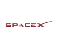 BENSOI Rustproof 3D Zinc Alloy Material SPACEX Letters Emblem Badge Decal, SPACEX Logo 3M Adhesive Car Rear Trunk Sticker for Tesla Model 3/S/X/Y,Red
