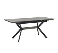 Beliani Extending Dining Table BENSON Light Grey 140/180 cm 80 cm, Grey