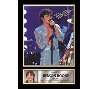 Benson Boone Portrait Printed Signed Poster Print - Singer Concert Performance Wall Art - Autograph Style Music Memorabilia - Collectible for Fans & Memorabilia Enthusiast, A2 Poster Print (594x420mm)