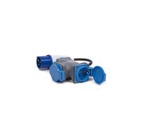 Benson CEE Adapter Plug to 3x Schuko 16A 3500W IP44 Splitter for Camping
