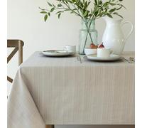 Benson Mills Cameron Textured Fabric Table Cloth, for Everyday Home Dining, Parties, Weddings & Holiday Tablecloths (60" x 104" Rectangular, Millennium Natural)