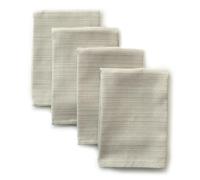 Benson Mills Cameron Textured Fabric Table Cloth, for Everyday Home Dining, Parties, Weddings & Holiday Tablecloths (18" x 18" Napkin Set of 4, Millennium Natural)