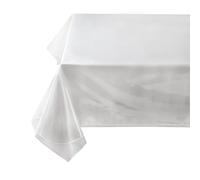 Benson Mills Heavy Duty Clear Plastic Tablecloth Protector, 100% Waterproof Table Cloth, Oil Spill Proof, Table Cover for Dining Tables, Parties and Holidays (60" x 124" Rectangular)