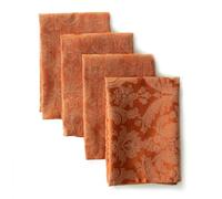 Benson Mills Luxury Damask Easy Care Fabric Table Cloth, Décor for Fall, Harvest, and Thanksgiving Tablecloth (Saleh, 18" x 18" Napkins Set of 4)