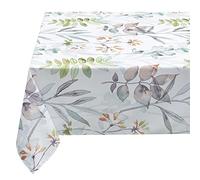 Benson Mills Spillproof Spring/Summer Durable Heavyweight Fabric Indoor Outdoor Tablecloth, Washable Table Cloth for Rectangle Tables, Picnic/Patio Table Covers (60" x 84" Rectangular, Botanica)