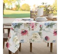 Benson Mills Spillproof Spring/Summer Durable Heavyweight Fabric Indoor Outdoor Tablecloth, Washable Table Cloth for Rectangle Tables, Picnic/Patio Table Covers (60" x 104" Rectangular, Pamona)
