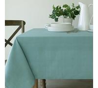 Benson Mills Textured Fabric Table Cloth, for Everyday Home Dining, Parties, Weddings & Spring Holiday Tablecloths (52" x 70" Rectangular, Nile Blue)