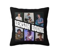 Benson Musics Boone PillowCases Square Throw Pillowcase Soft Cushion Cover Boone for Bedroom Living Room Sofa 18x18in