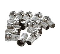 Benssey 15 Pcs RG6 F-Type Twist-On Coax Coaxial Cable Connector Male for CCTV Camera