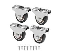 Benssey 4 Pcs Mini Casters Furniture Casters Small 25mm Fixed Casters Directional Movable Casters Movable Casters for Furniture