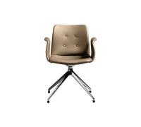 Bent Hansen Primum 4-Star Dining Chair With Swivel Polished Steel/Zenso 3 228