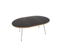 Bent Hansen Primum Dining Table Black Linoleum/Stainless Metal