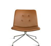 Bent Hansen Primum Lounge Chair Stainless Steel Legs/Cognac