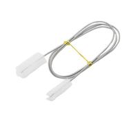 Bent Head Aquarium Brush, Double-Sided Flexible Cleaner for Lily Pipe & Filter Hose, Stainless Steel Fish Tank Tube Brush to Maintain Water Clarity(White,Length 155cm)