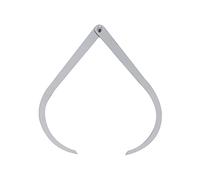 Bent-Leg Stainless Steel Caliper Set with Size 12" 10" 8" 4" Potters-Tool Soap Making Supplies Ceramic Pottery Curved- Precision-Measuring Handheld- Clay Sculpture Ceramic Pottery Tools