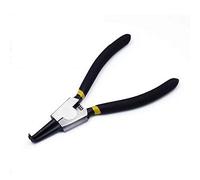 Bent Nose Circlip Plier 6"/150mm External Bent Plier C Clip Remover Tool for Electrical and Wood Work, DIY and Jewellery Making (Black, 1Pcs)
