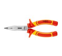NEO 180 mm 1000V CRV polished bent long-nose pliers
