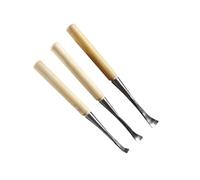 Bent Wood Carving Gouge Chisel 10/15/20mm, 1pc Or 3pc Set | Curved Scoop Chisel For Wooden Spoons, Bowls, Hollows And Concave Woodworking(3PCs)