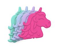 Bentgo Buddies Reusable Ice Packs - Slim for Lunch Boxes, Bags, and Coolers Multicolored 4-Pack (Unicorn)