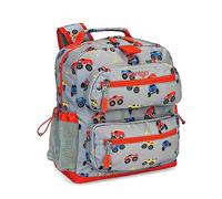 Bentgo® Kids Backpack - Durable Lightweight 14” Backpack, Trucks, 14.25x12x5.25 inches, Kids Backpack