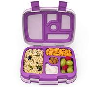Bentgo® Kids Children’s Lunch Box - Leak-Proof, 5-Compartment Bento-Style Kids Lunch Box - Ideal Portion Sizes for Ages 3 to 7 - BPA-Free, Dishwasher Safe, Food-Safe Materials (Purple)