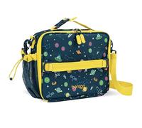 Bentgo Kids Lunch Bag - Double-Insulated, Reusable Lunch Bag for Kids 3+ with Adjustable Strap; Holds Lunch Box/Water Bottle/Snacks; Easy-Clean, Water-Resistant & Pockets (Space)