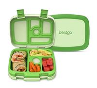 Bentgo kids lunchbox with 5 compartments, leak-proof Green