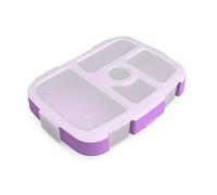 Bentgo® Kids Prints Tray with Transparent Cover - Reusable, BPA-Free, 5-Compartment Meal Prep Container with Built-In Portion Control for Healthy Meals At Home & On the Go (Mermaid Scales)