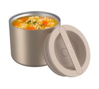Bentgo Stainless Steel Insulated Food Container - Leak-Proof, Triple-Layer Insulation, Vacuum Seal, Built-In Handle, Wide Opening, 2.4 Cups (19 fl oz), for Cool/Warm Foods (Gold)