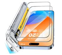 BENTIACC 9H+ Tempered Glass Screen Protector for iPhone 15 Pro - 2 Pack, Ultra-Thin 0.33mm Full Coverage, Bubble-Free Installation, Auto-Dust Removal, Case-Friendly, Crystal Clear HD Protection