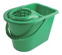 Bentley Bucket with Wringer Plastic Green 15L