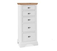 Bentley Designs Hampstead Two Tone 5 Drawer Tall Chest