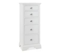 Bentley Designs Hampstead White 5 Drawer Tall Chest