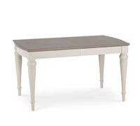 Bentley Designs Montreux Grey Washed Oak and Soft Grey 4 Seater Extending Dining Table