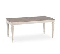 Bentley Designs Montreux Grey Washed Oak and Soft Grey 6 Seater Extending Dining Table
