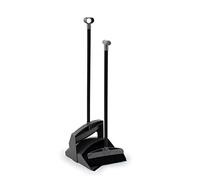 Bentley Industrial P8009/S Plastic Long Handled Lobby Dustpan Pan and Brush, Silver