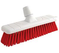 Bentley Industrial VZ.20136/R Sweeping Broom, 300 mm, 60 mm Soft Polyester Bristle, Red