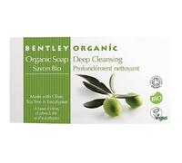 Bentley Organic Deep Cleansing Soap Bars with Olive, Tea Tree and Eucalyptus, 150g, Pack of 6