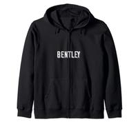 Bentley Plain Text Funny Novelty Mens Custom Name Zip Hoodie
