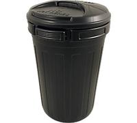 Bentley Plastic Bin With Lid 80L 47 x 35 x 70cm Black